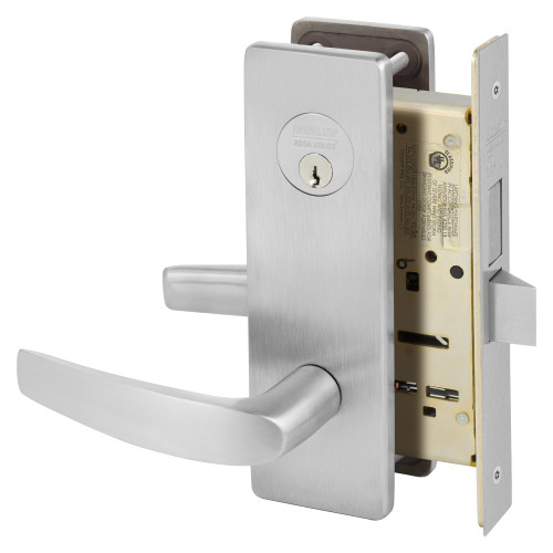 8227-LSB-26D Sargent 8200 Series Storeroom Mortise Lock in Satin Chrome