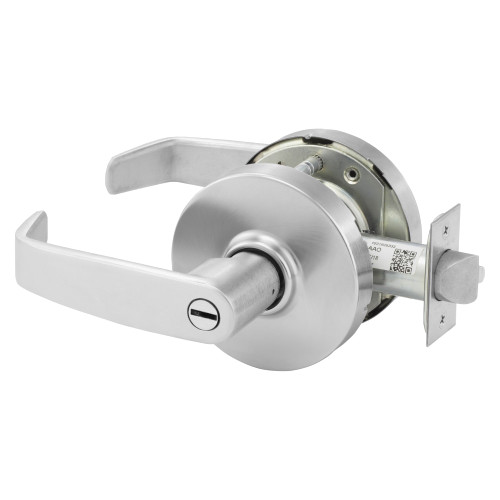 10XU65-LL-26D Sargent 10X Privacy Cylindrical Lock in Satin Chrome