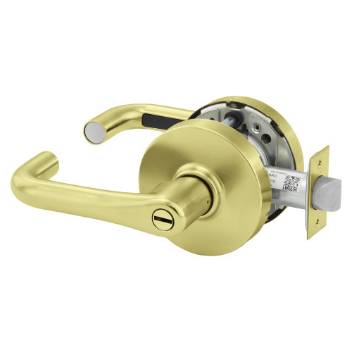 28-10U65-LJ-4 Sargent 10 Privacy Cylindrical Lock in Satin Brass