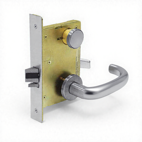 70-8216-LNB-26D Sargent 8200 Series Entry/Office Mortise Lock in Satin Chrome
