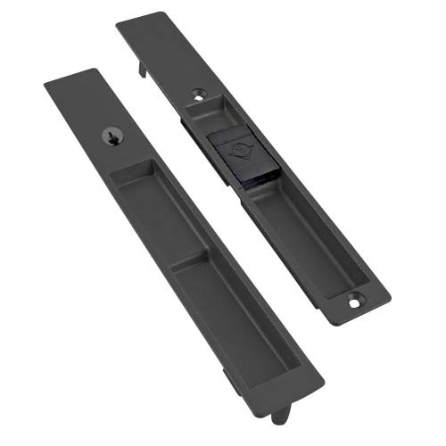 4190-09-01-119-01-IB Adams Rite Flush Locksets in Black Anodized