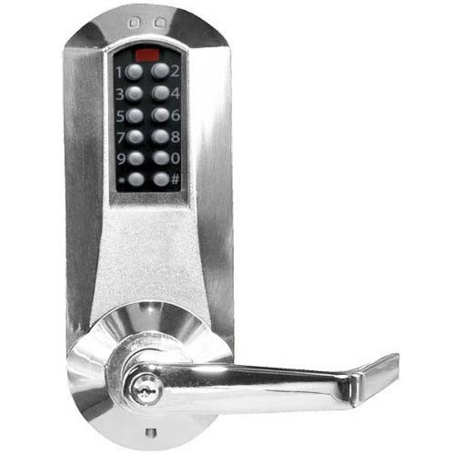 Eplex Pushbutton Lock in Satin Chrome Finish Eplex Pushbutton Lock in Satin Chrome Finish