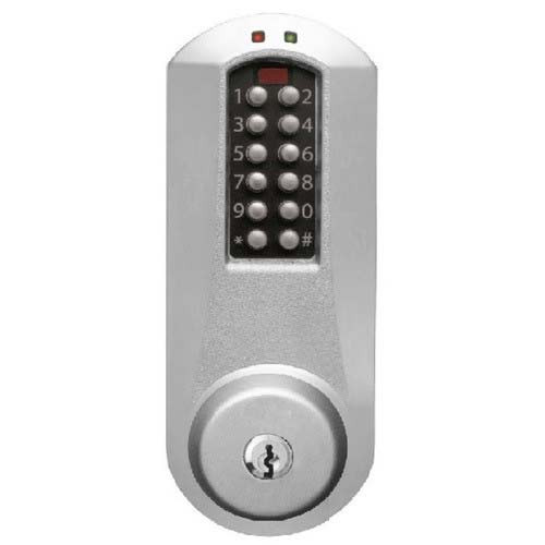 Eplex Pushbutton Lock in Satin Chrome Finish