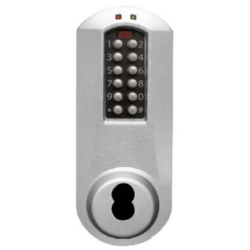 Eplex Pushbutton Lock in Satin Chrome Finish Eplex Pushbutton Lock in Satin Chrome Finish