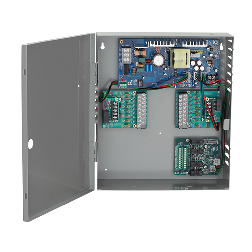 PS906-4RL Von Duprin Power Supply 6A - 12/24VDC Select, 4 Relay Board Integrated Logic for Controlling Security Inter...
