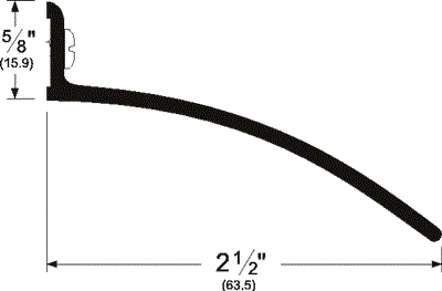 Pemko 346C Door Top Weatherstrip, 36" Door, Clear Anodized Aluminum