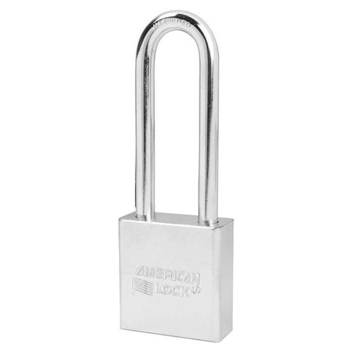 American Lock A5202 chrome solid steel padlock, 1-3/4 in. body, 3 in. shackle, keyed different