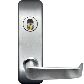 Best 40H Series Mortise Trim Kit, Outside Lever x Cylinder, 15 Lever, Wrought Escutcheon (J), Satin Chrome 626