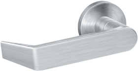 Schlage 09-455-06A-626 L Series lever trim set, 06 lever, A rose, satin chrome