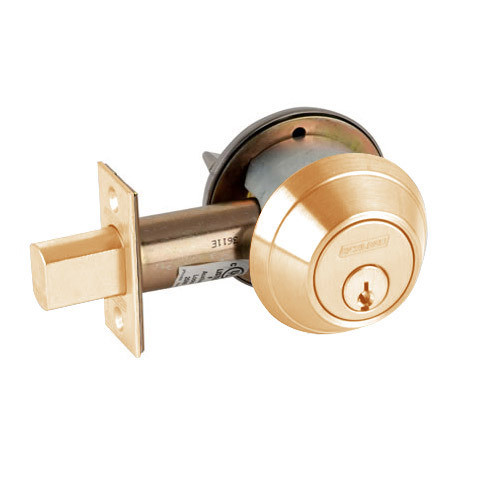 B662P-612 Schlage B660 Bored Deadbolt Locks in Satin Bronze