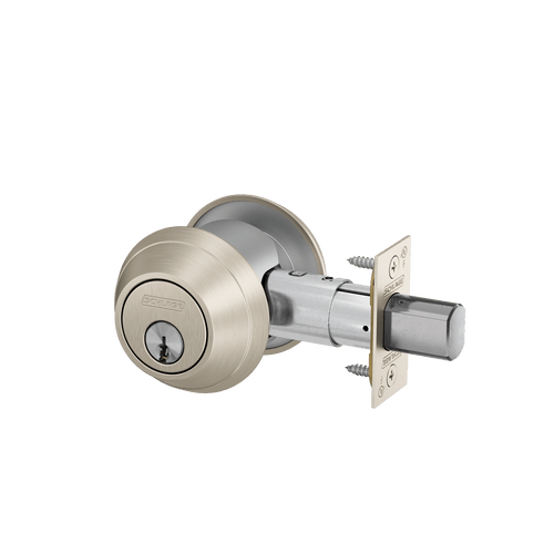 B662P-619 Schlage B600 Tubular DeadBolt Double Cylinder with Inside and Outside Trim in Satin Nickel