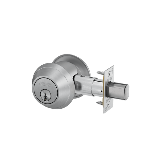 B662P-626 Schlage B600 Tubular DeadBolt Double Cylinder with Inside and Outside Trim in Satin Chromium Plated