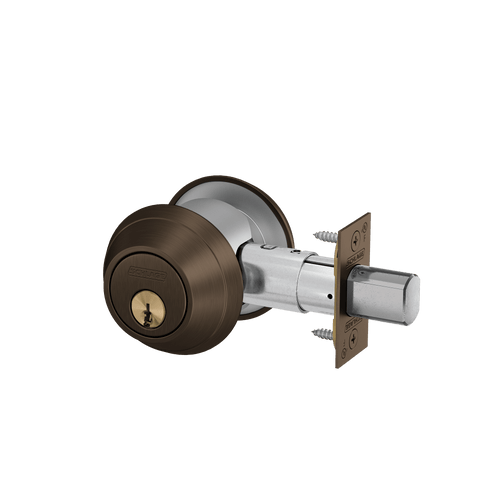 B662P-613 Schlage B600 Tubular DeadBolt Double Cylinder with Inside and Outside Trim in Oil Rubbed Bronze