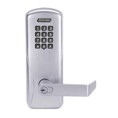 CO100-MS-50-KP-RHO-RD-626 Schlage Standalone Mortise Electronic Keypad locks in Satin Chrome