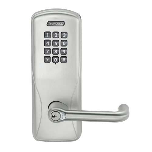 CO200-MS-70-KP-TLR-RD-619 Mortise Electronic Keypad Locks in Satin Nickel