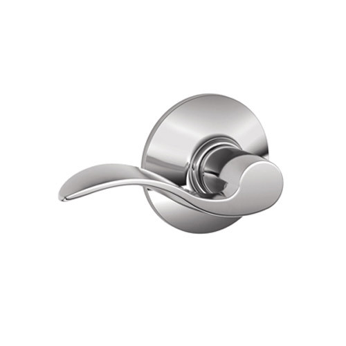 F170-ACC-LH-625 Schlage F Series - Accent Lever style with Single Dummy Trim Function in Bright Chrome