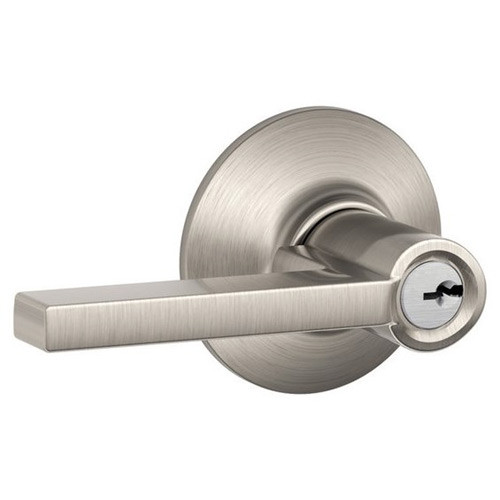 Schlage F40 LAT 716 Latitude Door Lever, Bed & Bath Privacy Lock, Aged  Bronze