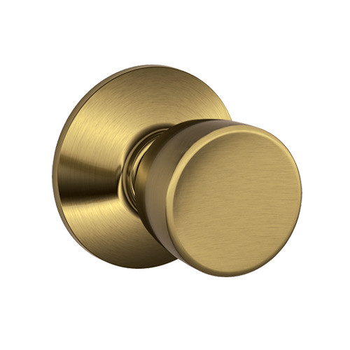 F40-BEL-609 Schlage F Series - Knob Bell Style with Privacy Lock Function in Antique Brass