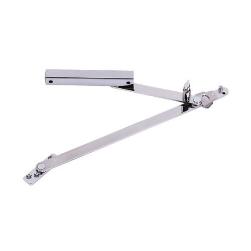 813S-US32D-SOC Glynn Johnson 81 Series Heavy Duty Surface Overhead in Satin Stainless Steel