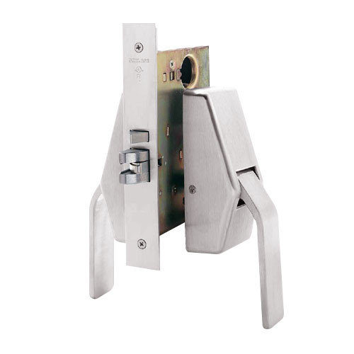 HL6-9070-630 Glynn Johnson HL6 Series Classroom Function Push and Pull latch with Mortise Lock in Satin Stainless Steel HL6-9070-630 Glynn Johnson HL6 Series Classroom Function Push and Pull latch with Mortise Lock in Satin Stainless Steel