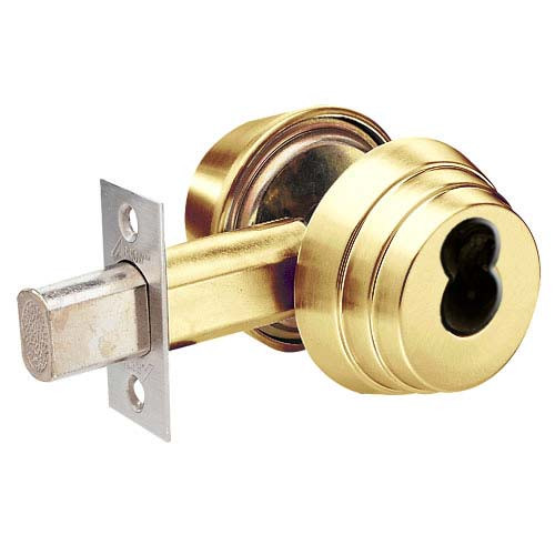 E62-05A-IC Arrow Lock E Series Deadbolt in Antique Brass Finish