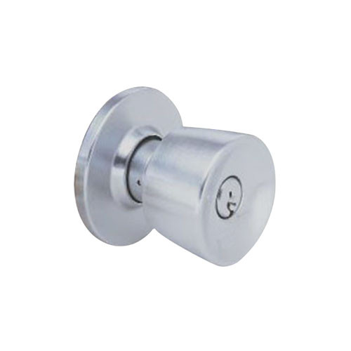 MK12-DD-26D Arrow Lock MK Series Storeroom Knob with DD Design in Satin Chromium Finish