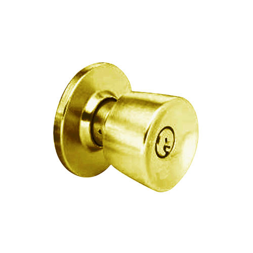 MK12-DD-05A Arrow Lock MK Series Storeroom Knob with DD Design in Antique Brass Finish