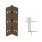 026XY-313AN-83-TEKWD IVES Full Mortise Continuous Geared Hinges with Wood Screws in Dark Bronze Anodized