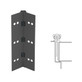 026XY-315AN-120-SECWDWD IVES Full Mortise Continuous Geared Hinges with Security Screws - Hex Pin Drive in Anodized Black