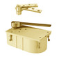 PH27-90S-1-1-2OS-RH-605 Rixson 27 Series Heavy Duty 1-1/2" Offset Hung Floor Closer with Physically Handicapped Opening Force in Bright Brass Finish