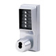 Simplex Pushbutton Lock in Satin Chrome Finish