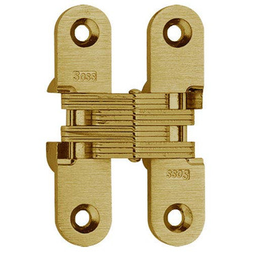 Satin Brass Heavy-Duty SOSS Invisible Hinge