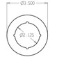 PBSP-135-605 Don Jo Scar Plate Dimensional View