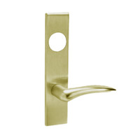 ML2092-DSR-606-CL6-LH Corbin Russwin ML2000 Series IC 6-Pin Less Core Mortise Security Institution or Utility Locksets with Dirke Lever with Deadbolt in Satin Brass