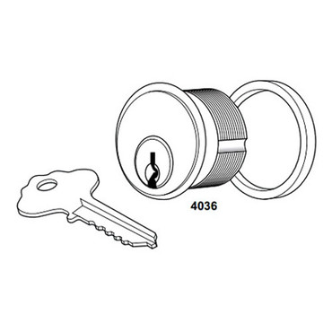 4036-03-02-628 Adams Rite Mortise Cylinder for 2331 Deadlock in Clear ...