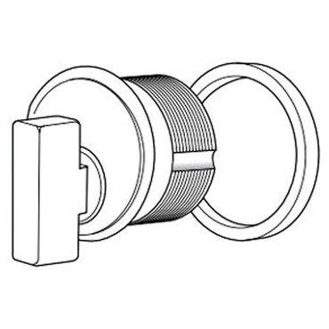 4066-03-628 Adams Rite Thumbturn Cylinder for 2331 Deadlock in Clear ...