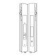 4431-10-00-IB Adams Rite Flush Locksets for Sliding Doors Including Deadlock