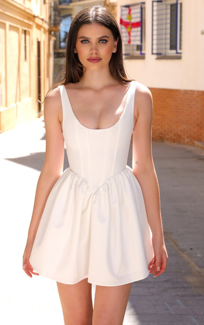 Darling Mini Dress - White