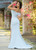 Sochi Gown - Light Blue Feathers