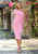 Pierre One Shoulder Midi Dress - Pink
