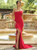 Cameron One Shoulder Gown - Red