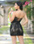 Everly Corset Mini Dress - Black Lace