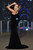 Rita One Sleeve Gown - Black 