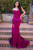 Corset Sequin Gown - Fuchsia