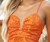 Emma Sequin Mini Dress - Orange