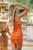 Emma Sequin Mini Dress - Orange