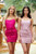 Gia Corset Sequin Mini Dress - Rose