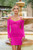 Zoe Mini Dress - Hot Pink