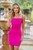 Naomi Mini Dress - Hot Pink