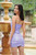 Gia Corset Sequin Mini Dress - Lilac